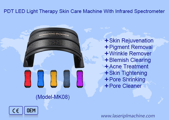 Appareil de soin de la peau à LED PDT portable avec spectromètre infrarouge