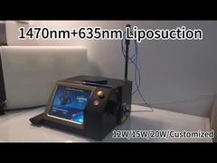 La chirurgie au laser pour l' élimination de la cellulite 1470nm 980nm Fibre optique diode machine de liposuccion au laser