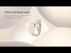 Masque facial en silicone doux à 360 degrés avec conception creuse LED bleu rouge LED