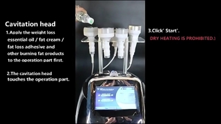 6 dans 1 corps de cavitation de 750HZ 120w amincissant la machine