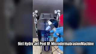 Machine de Microdermabrasion RF de rajeunissement de la peau à Jet d'oxygène à bulles Hydro Co2 9 en 1