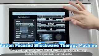 Portable Non Invasive Electromagnetic ESWT Rehabilitation Focused Shockwave Therapy Machine