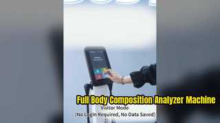 8 points de contact électrode échelle de graisse de mesure de la composition corporelle analyseur machine