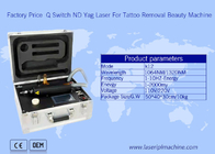 De la valise 532nm de laser de tatouage de retrait mini Q beauté de ND Yag de commutateur de la machine