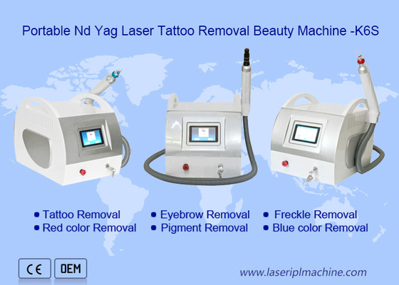 Mini machine portable pour éliminer les tatouages Nd Yag Q Laser commuté pour salon de beauté