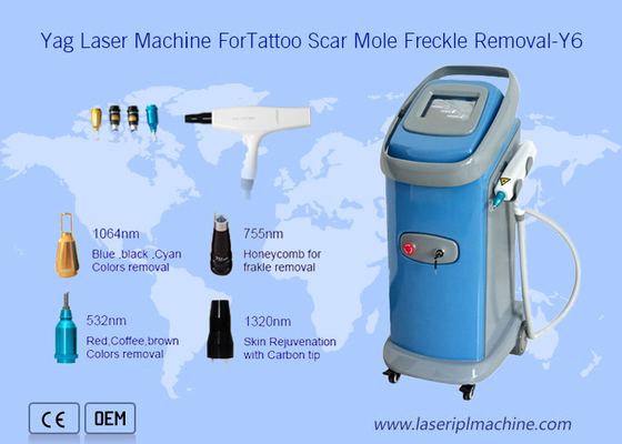 Machine à commutation de Q de beauté de chargement initial de laser de Yag du tatouage 6hz d'équipement professionnel de retrait