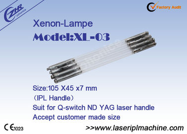7mm Dia Nd Yag Laser Ipl Xénon Flash Lamp Costume pour le levier laser Qswitch ND YAG