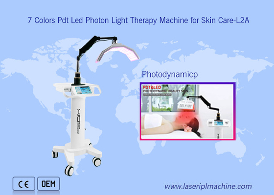 7 couleurs Pdt Led Photon Therapy Lifting Facial Beauty Machine Pour les soins de la peau.