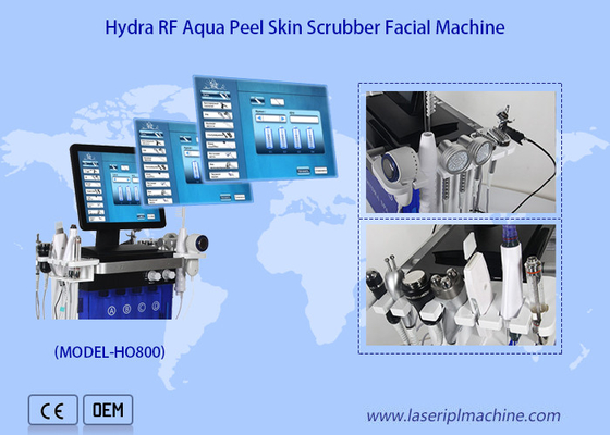 Vertical Hydro 14 en 1 appareil de peeling et de dermabrasion pour soins du visage à micro-courant