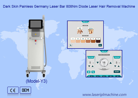 Tout type de peau indolore 1064 755 808nm Diode Laser épilateur