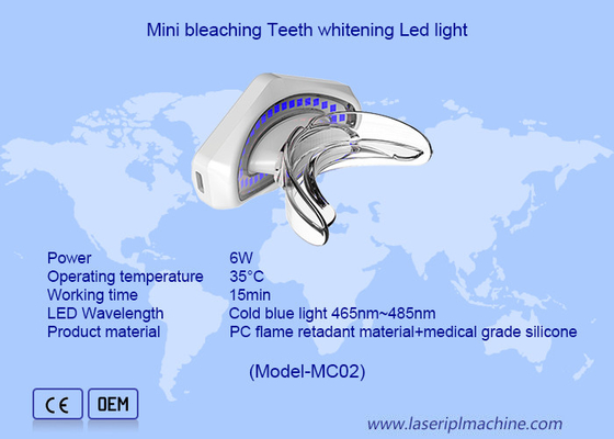Temps de travail de 15 min Lumière LED pour blanchiment des dents