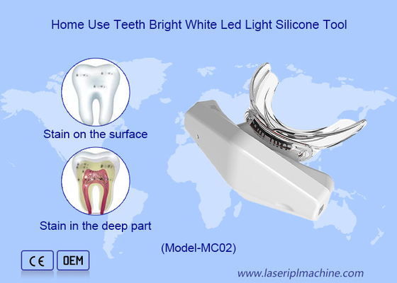 Lumière personnelle de blanchiment des dents avec LED bleu sans fil et rechargeable