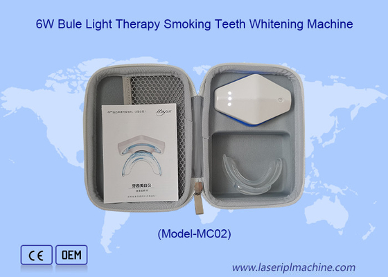 15 minutes de blanchiment des dents sans fil avec une lumière LED bleue froide 465 nm ~ 485 nm