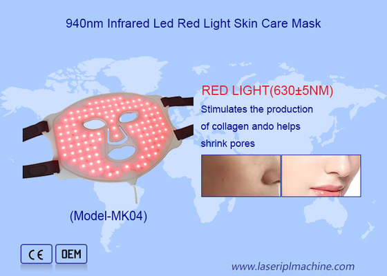 Maison lumière rouge LED beauté masque pour le visage Augmenter le métabolisme avec la lumière infrarouge