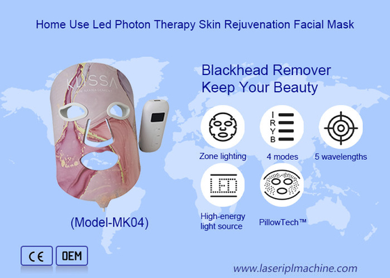 Masque à LED pour le visage Le silicium rouge infrarouge pour le rajeunissement de la peau et les soins du visage