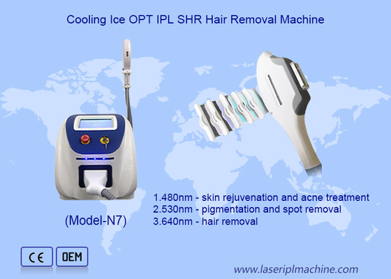 Lisse et sans poils avec IPL Sapphire refroidissement glace appareil d' épilation
