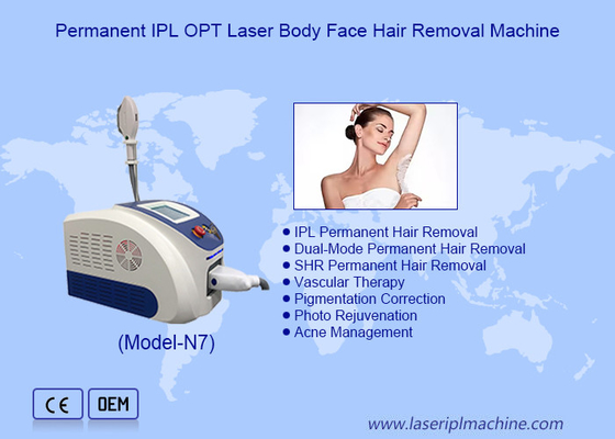 Matériau de cristal Sapphire IPL machines d'épilation pour le décapage des pores et le traitement de l'acné
