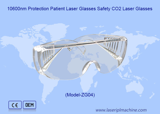 Verres de protection contre les émissions de CO2 au laser de 10600 nm avec transmission