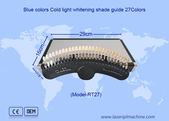 Guide des teintes en 3D 27 couleurs Dents blanchissants Dents blanchissants Guide des teintes graphique