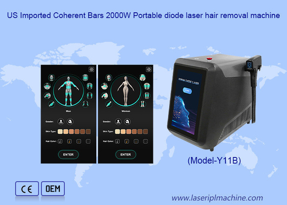 Laser à froid de 4 longueurs d'onde Laser à diode de 1 à 10 Hz Machine d'épilation complète