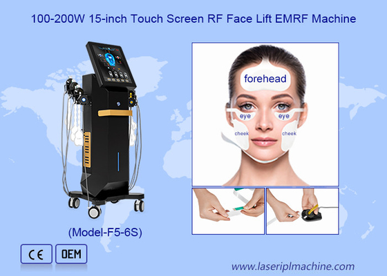 Masseur facial vertical 6 poignées RET FACE EMS machine de stimulation musculaire