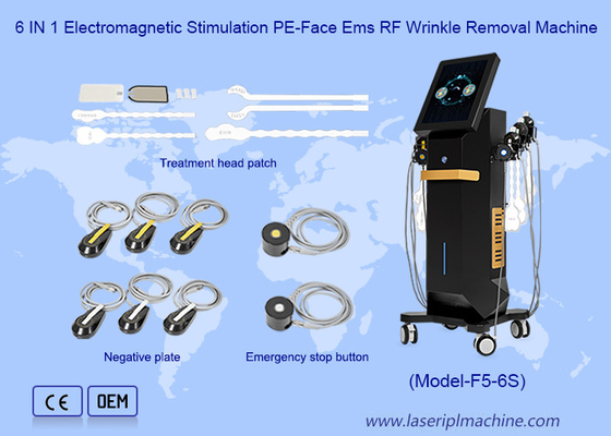 6 en 1 stimulation électromagnétique EMS RF machine de sculpture faciale EMRF