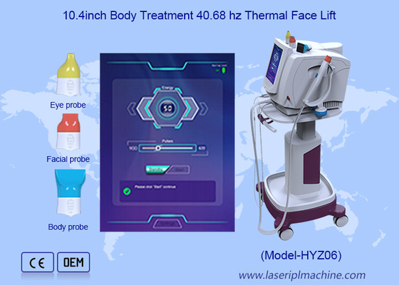 3in1 40.68MHz focalisé Thermolift RF machine de raffermissement du corps pour resserrer la peau