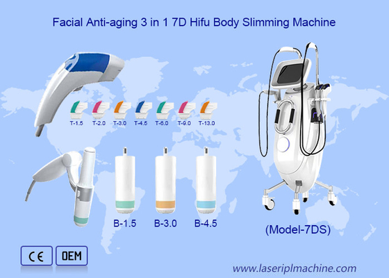 7D professionnel Hifu yeux enlèvement des rides de la forme du corps et du visage de levage MMFU machine