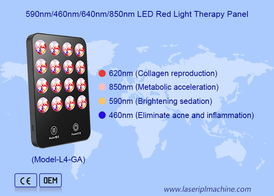 Utilisation à domicile, élimination des cercles noirs, anti-âge, panneau de thérapie par lumière rouge à LED de 620 nm
