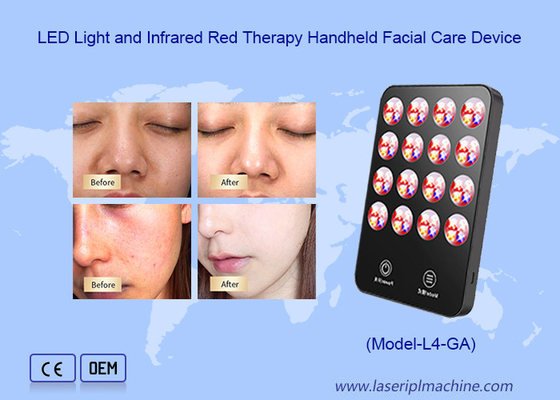Appareil à lumière LED de traitement infrarouge portable de soins du visage et de blanchiment de la peau