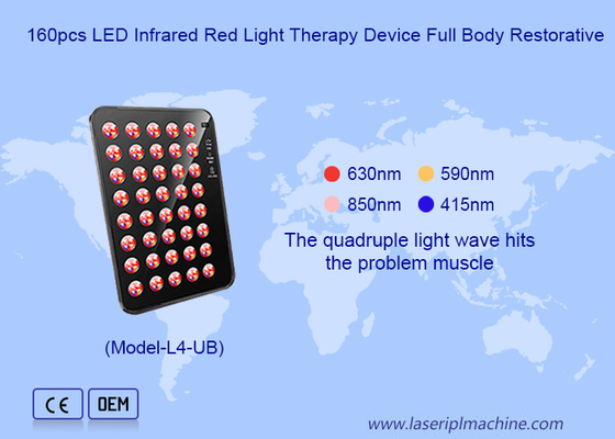 160pcs LED rajeunissement du visage blanchiment de la peau LED infrarouge appareil de thérapie de la lumière rouge