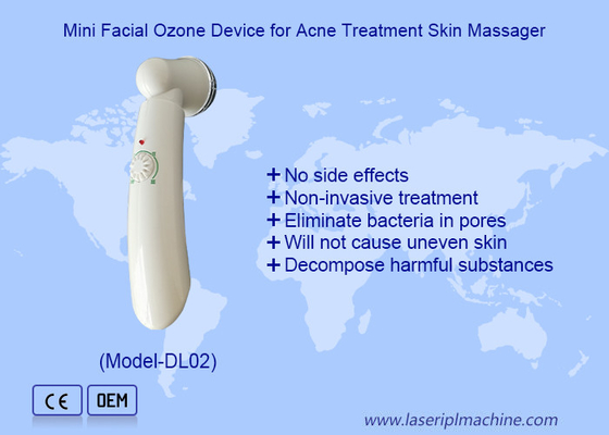 Utilisation à domicile Mini appareil d' ozone pour le visage pour le traitement de l' acné Massageur de la peau