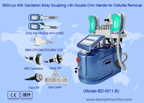 360 Cryo Vacuum RF Lipo Laser 6 en 1 congélation des graisses perte de poids machine de perte de poids du corps