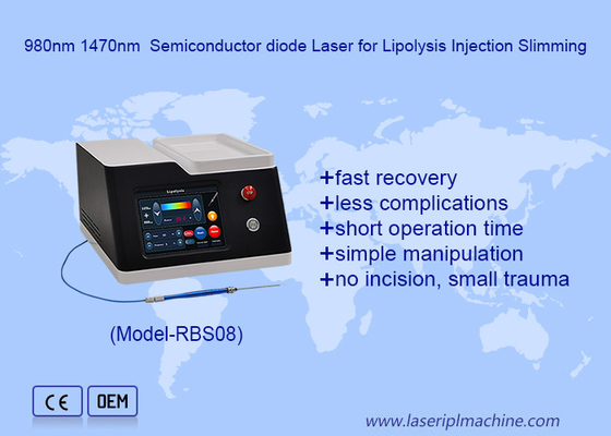 Laser à diode à semi-conducteurs de 980 nm à 1470 nm pour l' injection de lipolyse