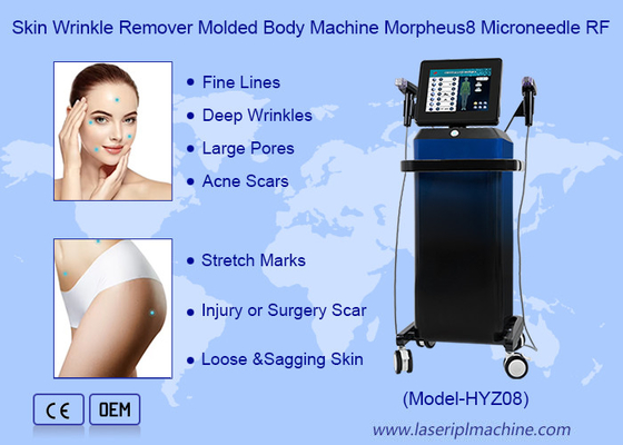 Élimineur de rides de peau Machine de corps moulé Morpheus8 Microneedle RF