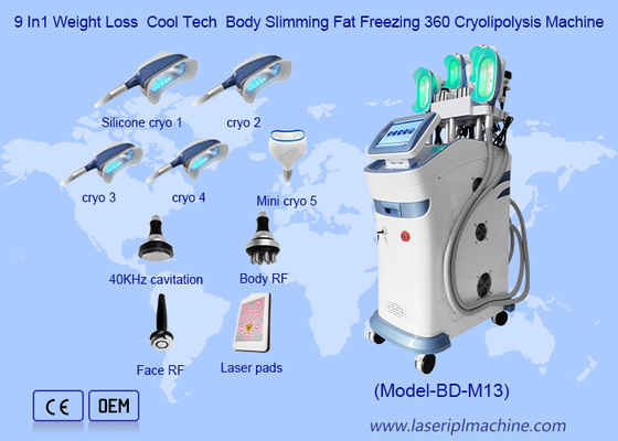 9 en 1 Perte de poids Machine de cryolipolyse à 360 degrés