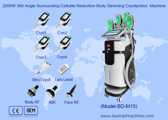 Machine de cryolipolyse pour la réduction de la cellulite environnante à 360 angles de 2000W