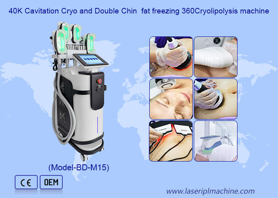 5 en 1 Cryolipolyse Réduction de la cellulite Double menton 360 degrés Cryo machine