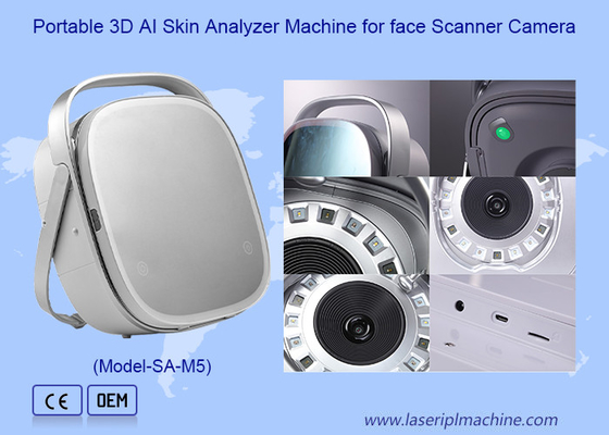 Machine d'analyseur de peau 3D AI portable pour caméra de scanner facial