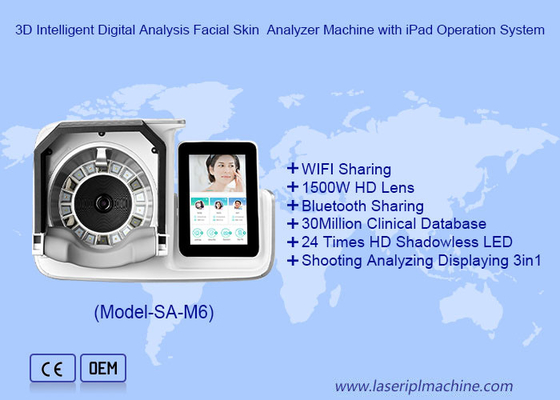 Machine d'analyse de la peau du visage à analyse numérique intelligente 3D avec système d'exploitation iPad