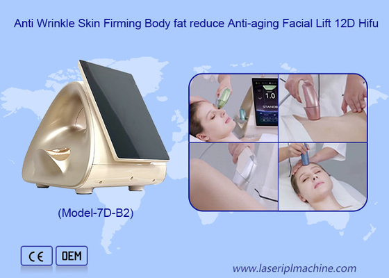 12D HIFU Anti-vieillissement lignes lisses et fines Lifting du visage