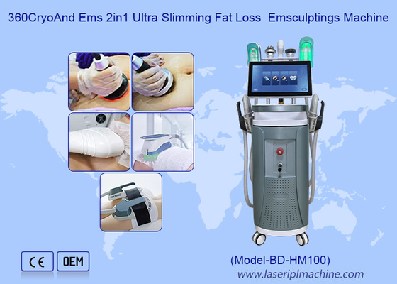 40K Cavitation Ultra Slimming Ems 2 en 1 Sculpture du corps 360 Cryo Machine