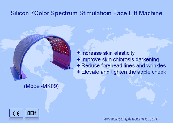 7 Spéctrum de couleurs blanchiment de la peau Machine de lumière LED au silicium flexible