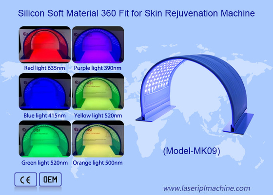 Lumière à LED de silicone 7 couleur PDT élimination des rides soins du visage blanchiment de la peau