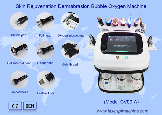 Régénération de la peau Microdermabrasion bulle d'oxygène RF Hydro Aqua Peeling Machine