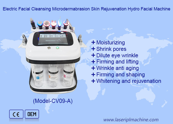 Régénération de la peau Microdermabrasion bulle d'oxygène RF Hydro Aqua Peeling Machine