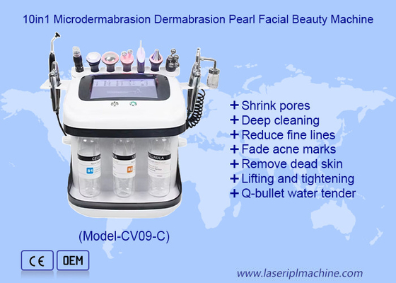 Soins du visage Aqua Peel RF Jet d'oxygène Hydro Microdermabrasion Machine pour le nettoyage en profondeur