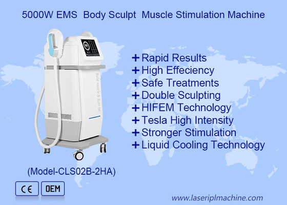 2 poignées EMS Perte de poids Construire le muscle HI EMT Machine de stimulation musculaire profonde
