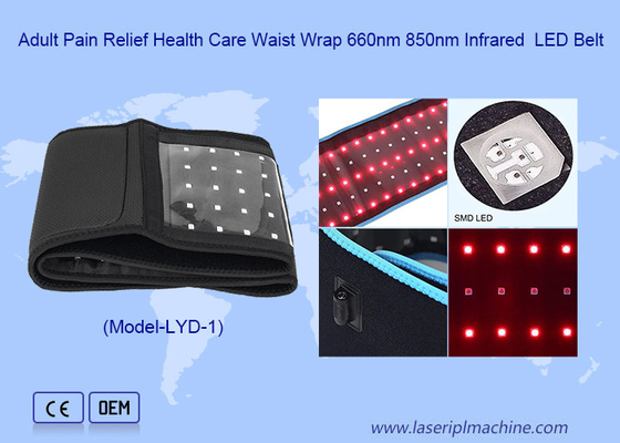 660nm 850nm ceinture LED de physiothérapie à lumière infrarouge profonde pour soulager la douleur
