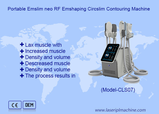 Non invasif 4 poignées Hi Emt Body Slimming Fat Burner RF Ems Machine de sculpture musculaire